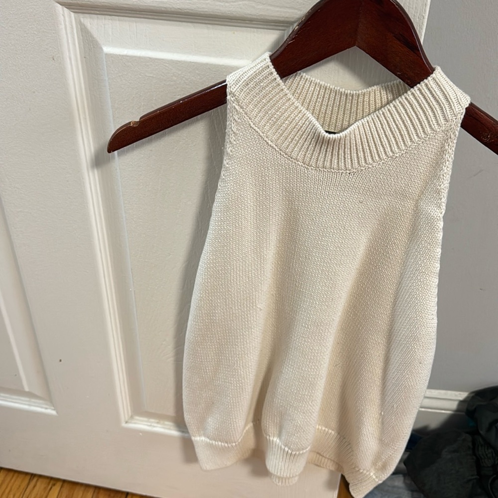 Ann Taylor sleeveless turtleneck .